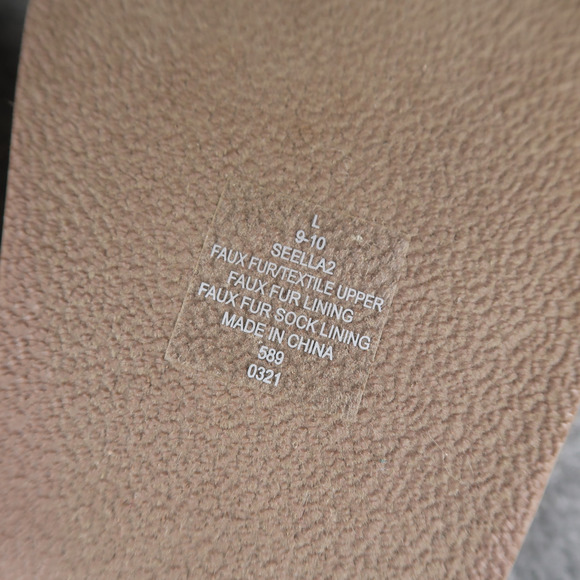 Easy Spirit Shoes Womens 9/10 Slippers Mule Slip On Faux Fur Comfort Casual Tan - Picture 10 of 11